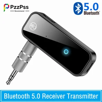 C28 Kablosuz Adaptör 2 İn 1 Bluetooth 5.0 Alıcı Verici 3.5 Mm Jack Araba Müzik Ses Alıcısı Aux Kulaklık Handsfree