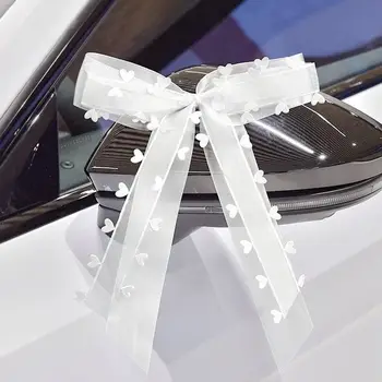 Düğün Araba Dekorasyon Şeritler Araba Yaylar hediye Paketi Şerit Sandalye DIY Yaylar Düğün Süslemeleri Gelin Duş Parti Malzemeleri