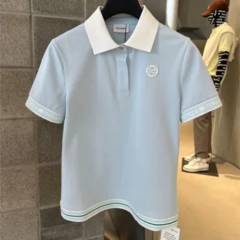 Kadın polo gömlekler kısa kollu tişört Hızlı Kuru Golf Gömlek Tops Spor Tenis Spor Eğlence