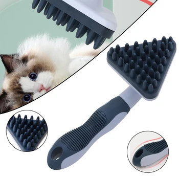 Kedi Köpek Banyo Masaj Fırçası Çok Fonksiyonlu Pet Saç temizleme fırçası Pet Kedi Köpek İçin