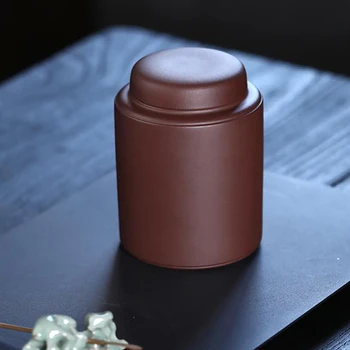 Puer Kapak Çay Kavanoz Depolama Küçük Organizatör Toplu Mühürlü Çay kutusu Çin Lüks Hediye Caja Para Te Kinesisk Bambus Mutfak GXR35XP
