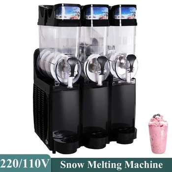 Ticari Kar Çamur Makinesi Elektrikli Kar Eritme Makinesi Dört Silindirli buzlu içecek makinesi